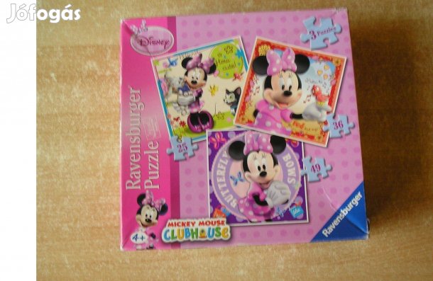 Kirakójáték, puzzle 3 db együtt