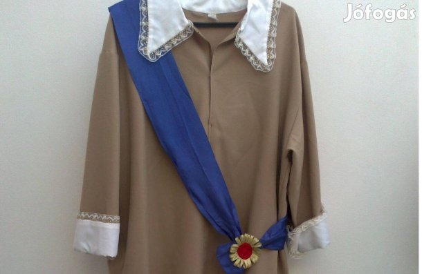 Király jelmez iskolásoknak, felnőtteknek eladó