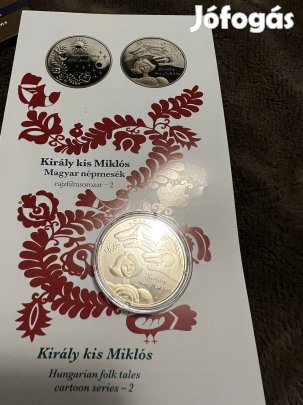 Király kis Miklós 2000 forint UNC érme , prospektussal