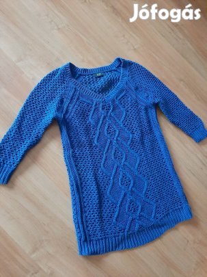 Királykék kötött pulcsi