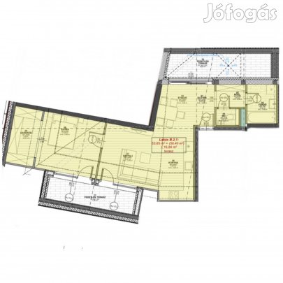 Királykert lakópark B.2.1. lakása