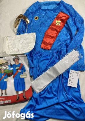 Királynő jelmez, Angol királynő jelmez, felnőtt jelmez, új G624