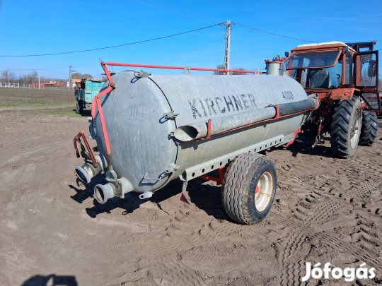 Kirchner 4000 horganyzott tartályos szippantó kifogástalan állapotú