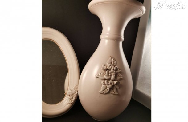 Kis kerámia falitükör + váza