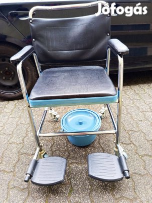 Kis kerekes szobai WC és járókeret eladó, együtt ha lehetséges