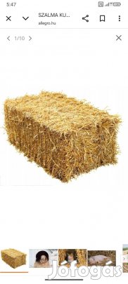 Kis kocka Szalma 
