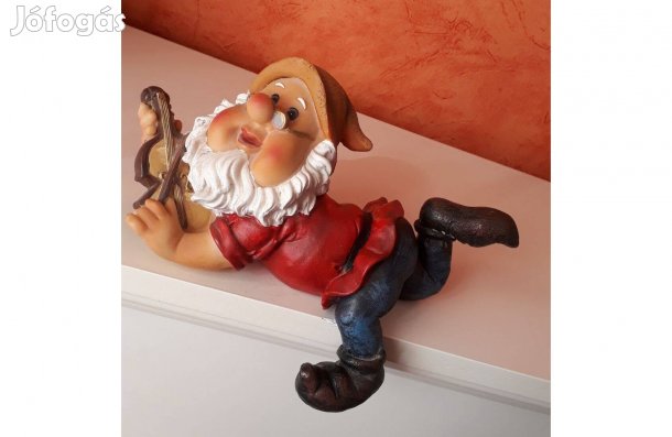 Kis manó hegedűvel, nagyon szép, sérülésmentes állapotban