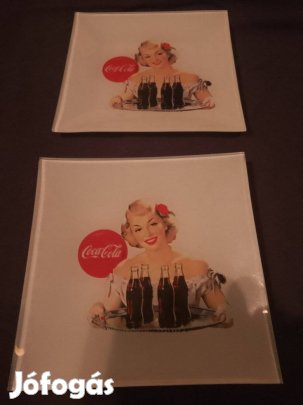 Kis tányér/süteményes/kínáló.Coca Cola szögletes