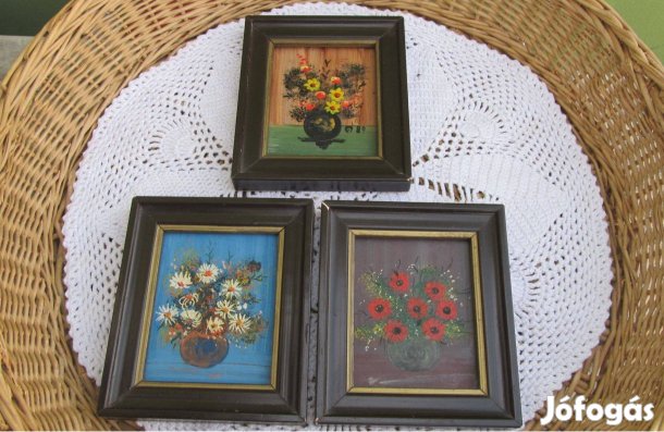 Kis virágcsokros kép 3 db