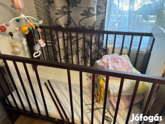 Kiságy 60x120 babaszafari zsiráfos