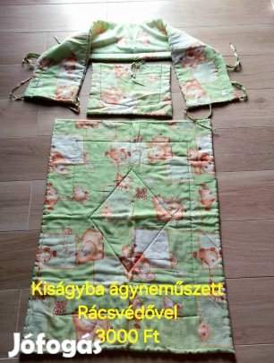 Kiságyba ágyneműszett rácsvédővel