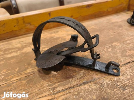 Kisállat csapda, régi szép kovácsmunka, 20. század eleje, antik