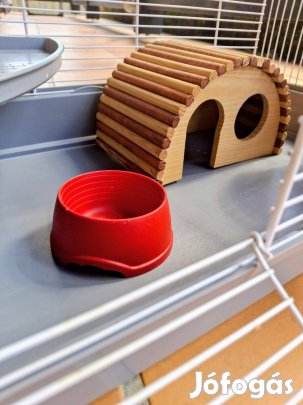 Kisállat ketrec teljes felszereléssel eladó 