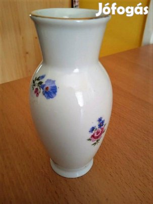 Kisebb méretű, apró virágos, Hollóházi porcelán váza
