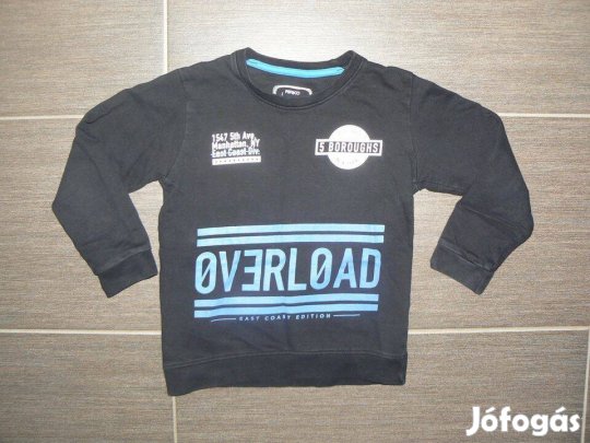 Kisfiú 122-128 pamut pulóver Hibátlan!