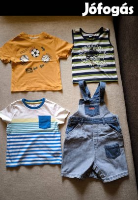 Kisfiú Kantáros rövidnadrág+3 darab póló 92-es méret.