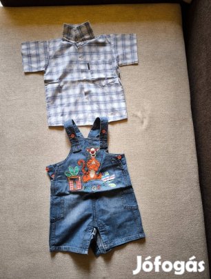 Kisfiú Kantáros rövidnadrág+ing 92-es méret.