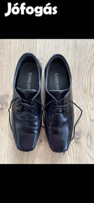 Kisfiú alkalmi cipő (42-es, fekete, Claudio Conti)