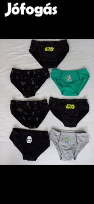 Kisfiú alsónadrágok (146-152-es, 7 db, Star Wars, C&A)