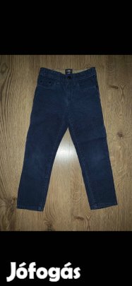 Kisfiú bársony nadrág (116-os, újszerű, sötétkék, H&M)