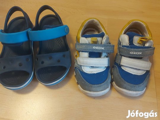 Kisfiú cipőcsomag 22-es méret Geox, Crocs