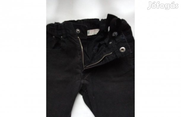 Kisfiú fekete bársonynadrág 122-es