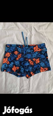 Kisfiú fürdőnadrág (122-es, narancssárga-kék, Decathlon, Nabaiji)