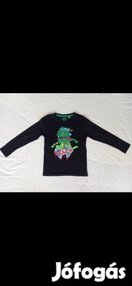 Kisfiú hosszú ujjú póló (122-128-as, szörnyes, C&A)