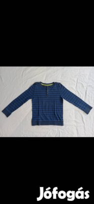 Kisfiú hosszú ujjú póló (122-es, kék csíkos, F&F)