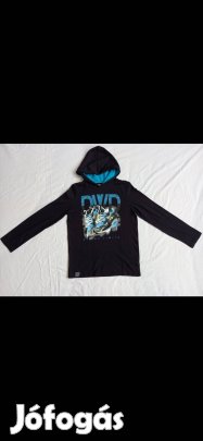 Kisfiú hosszú ujjú póló (146-152-es, csuklyás, C&A)