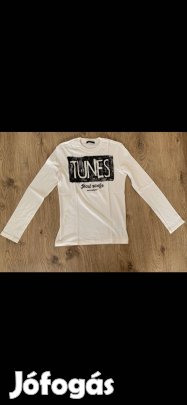 Kisfiú hosszú ujjú póló (150-es, újszerű, Benetton, világos, XL)