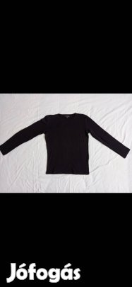 Kisfiú hosszú ujjú póló (152-es, fekete, Charles Vögele)