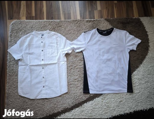 Kisfiú ing+póló 170-es méret.