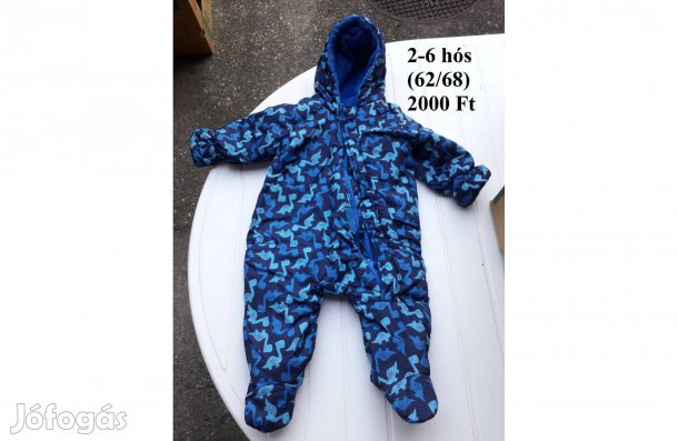 Kisfiú meleg téli overál 62/68-as 2-6 hós