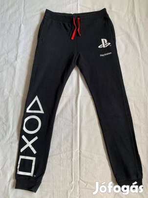 Kisfiú melegítő alsó (158-as, fekete, Playstation)