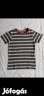 Kisfiú póló (134-140, szürke csíkos, C&A)