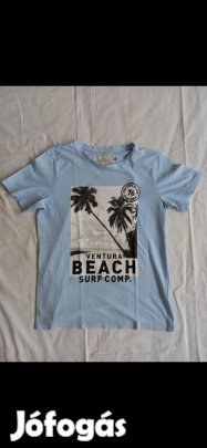 Kisfiú póló (134-140-es, Beach, világoskék, H&M)