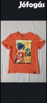 Kisfiú póló (146-152-es, Cuba Vibes, narancssárga, C&A)