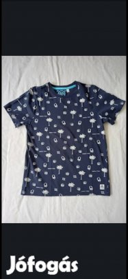 Kisfiú póló (146-152-es, awesome today, sötétkék, C&A)