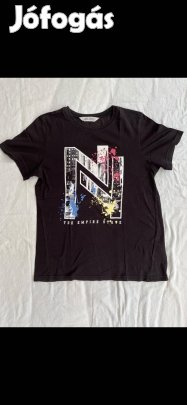 Kisfiú póló (158-164-es, The Empire State, sötét, H&M)