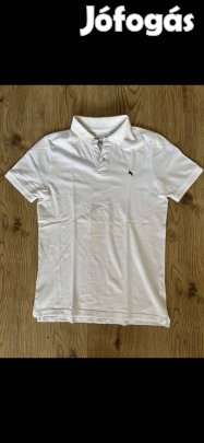 Kisfiú póló (158-164-es, galléros 1, fehér, H&M)
