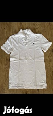 Kisfiú póló (158-164-es, galléros 2, fehér, H&M)