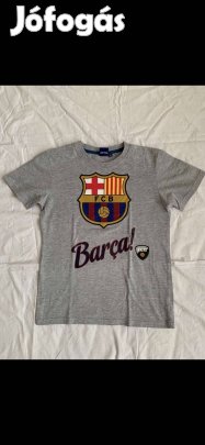 Kisfiú póló (158-as, Barca, szürke)