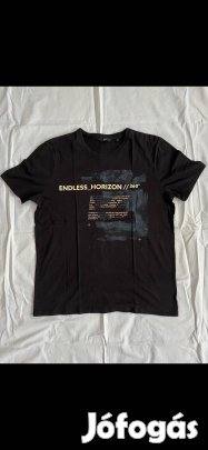 Kisfiú póló (170-176-os, endless_horizon, fekete, C&A)