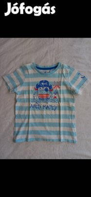 Kisfiú póló (98-104-es, világoskék csíkos, Palomino)