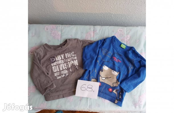 Kisfiú póló eladó (68-as), 2 db hosszúujjú