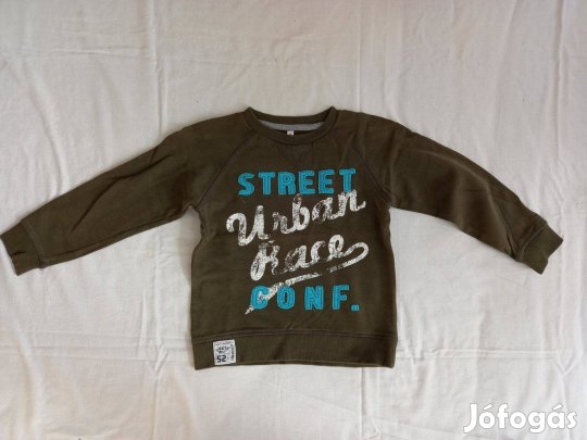 Kisfiú pulóver (116-os, zöld)