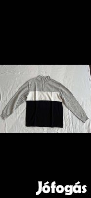 Kisfiú pulóver (158-164-es, szürke-fehér-sötét, H&M)