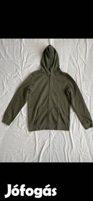 Kisfiú pulóver (176-os, zöld, csuklyás, cipzáras, C&A)