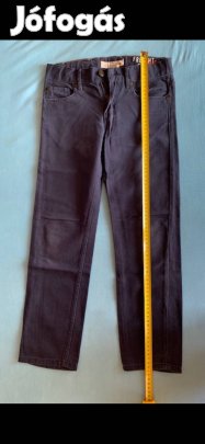 Kisfiú vászon nadrág (134-es, H&M, sötétkék)